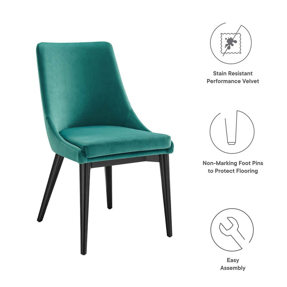 Modway Viscount Dining Chair Teal MDY-EEI-5009-TEA