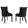 Modway Marquis Performance Velvet Set of 2 Dining Chair, Black