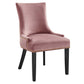 Modway Marquis Performance Velvet Set of 2 Dining Chair Dusty Rose MDY-EEI-5010-DUS