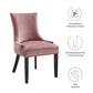 Modway Marquis Performance Velvet Set of 2 Dining Chair Dusty Rose MDY-EEI-5010-DUS