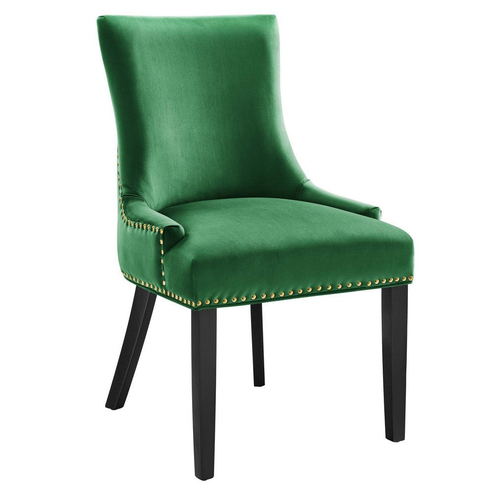 Modway Marquis Performance Velvet Set of 2 Dining Chair Emerald MDY-EEI-5010-EME