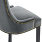 Marquis Performance Velvet Dining Chairs - Set of 2 - No Shipping Charges MDY-EEI-5010-BLU