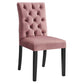 Modway Duchess Performance Velvet Set of 2 Dining Chair Dusty Rose MDY-EEI-5011-DUS