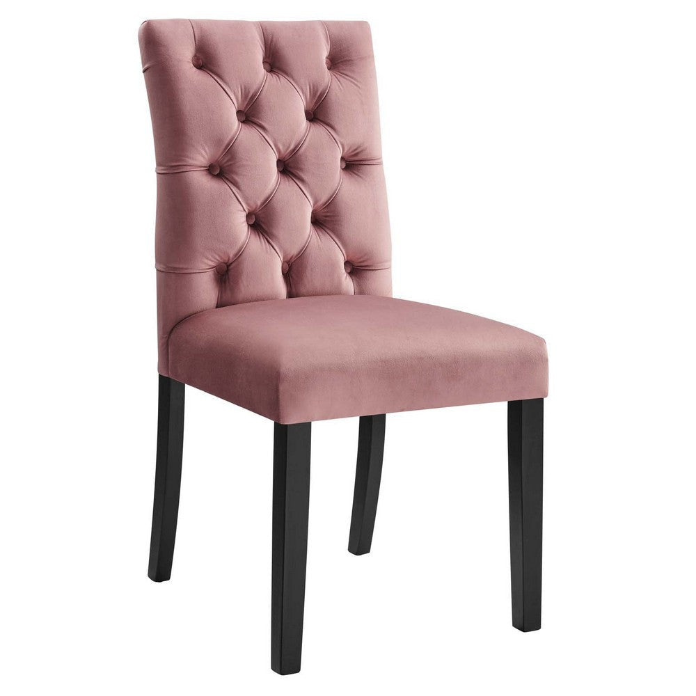 Modway Duchess Performance Velvet Set of 2 Dining Chair Dusty Rose MDY-EEI-5011-DUS