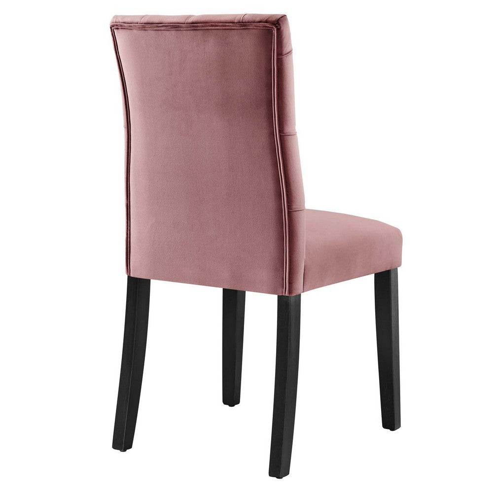 Duchess Performance Velvet Dining Chairs - Set of 2 - No Shipping Charges MDY-EEI-5011-BLK