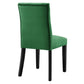 Modway Duchess Performance Velvet Set of 2 Dining Chair Emerald MDY-EEI-5011-EME