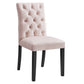 Modway Duchess Performance Velvet Set of 2 Dining Chair Pink MDY-EEI-5011-PNK