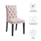 Modway Duchess Performance Velvet Set of 2 Dining Chair Pink MDY-EEI-5011-PNK