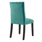 Modway Duchess Performance Velvet Set of 2 Dining Chair Teal MDY-EEI-5011-TEA