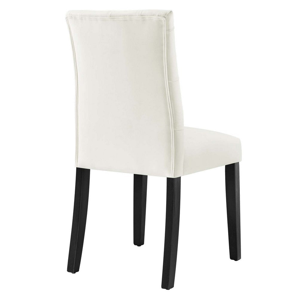 Modway Duchess Performance Velvet Set of 2 Dining Chair White MDY-EEI-5011-WHI