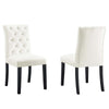 Modway Duchess Performance Velvet Set of 2 Dining Chair, White