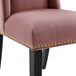 Modway Baron Performance Velvet Set of 2 Dining Chair Dusty Rose MDY-EEI-5012-DUS