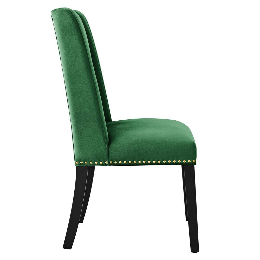 Modway Baron Performance Velvet Set of 2 Dining Chair Emerald MDY-EEI-5012-EME