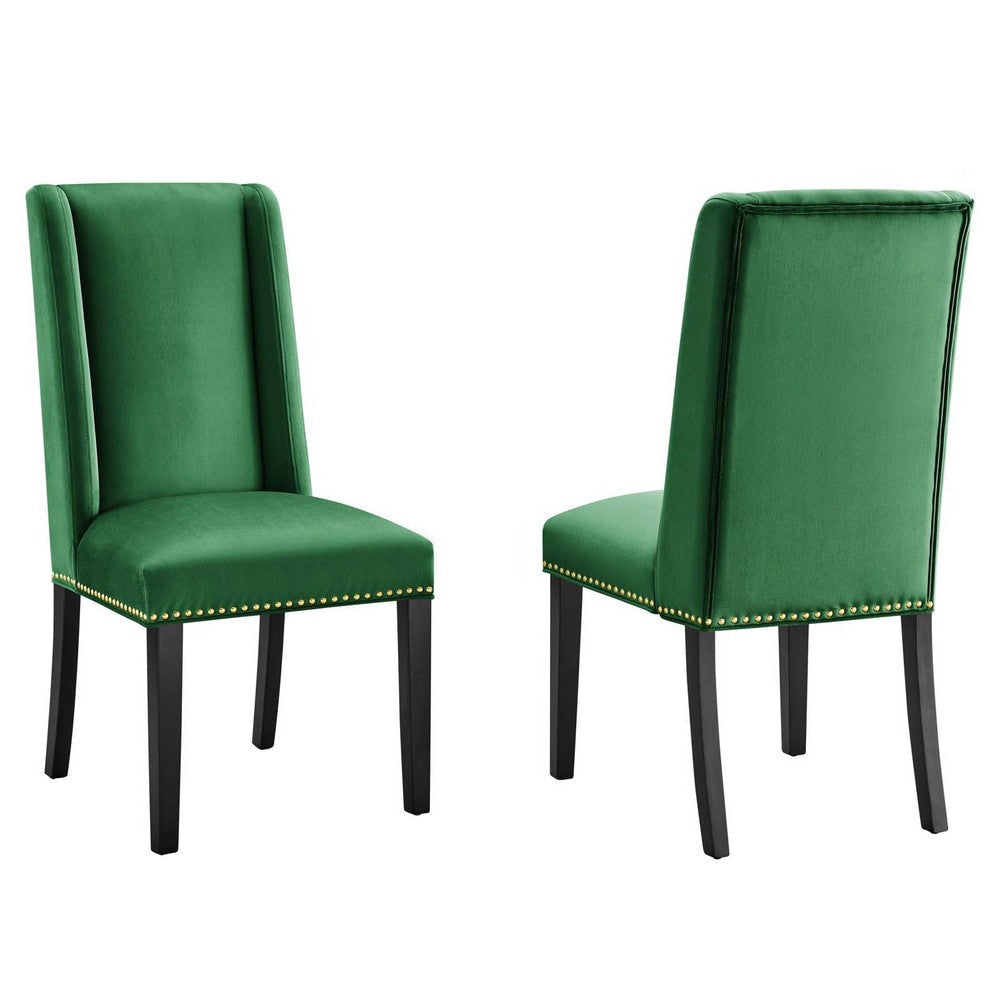 Baron Performance Velvet Dining Chairs - Set of 2 - No Shipping Charges