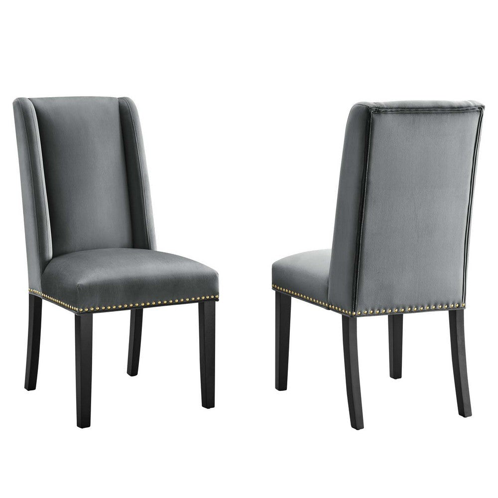 Baron Performance Velvet Dining Chairs - Set of 2 - No Shipping Charges