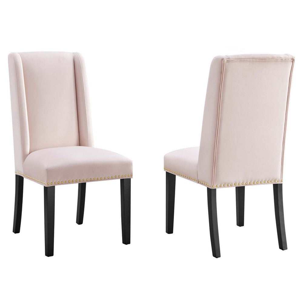 Baron Performance Velvet Dining Chairs - Set of 2 - No Shipping Charges