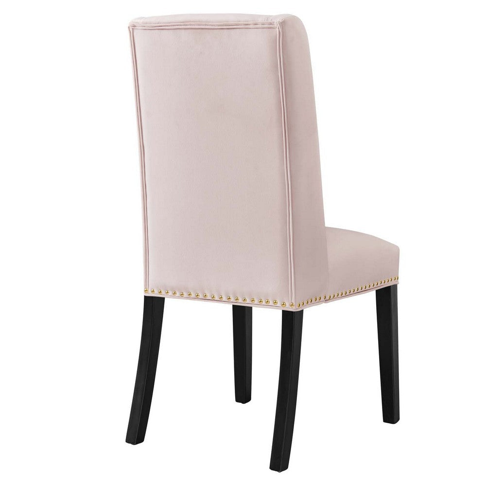 Modway Baron Performance Velvet Set of 2 Dining Chair Pink MDY-EEI-5012-PNK