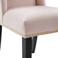 Modway Baron Performance Velvet Set of 2 Dining Chair Pink MDY-EEI-5012-PNK