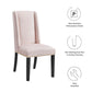 Modway Baron Performance Velvet Set of 2 Dining Chair Pink MDY-EEI-5012-PNK