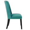 Modway Baron Performance Velvet Set of 2 Dining Chair Teal MDY-EEI-5012-TEA