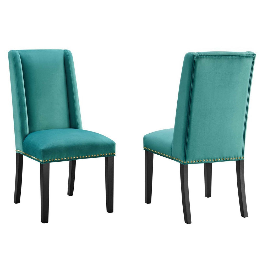 Baron Performance Velvet Dining Chairs - Set of 2 - No Shipping Charges