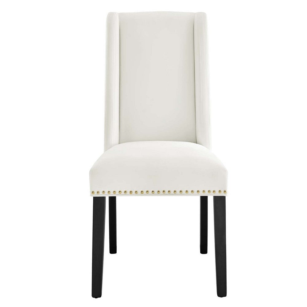 Modway Baron Performance Velvet Set of 2 Dining Chair White MDY-EEI-5012-WHI