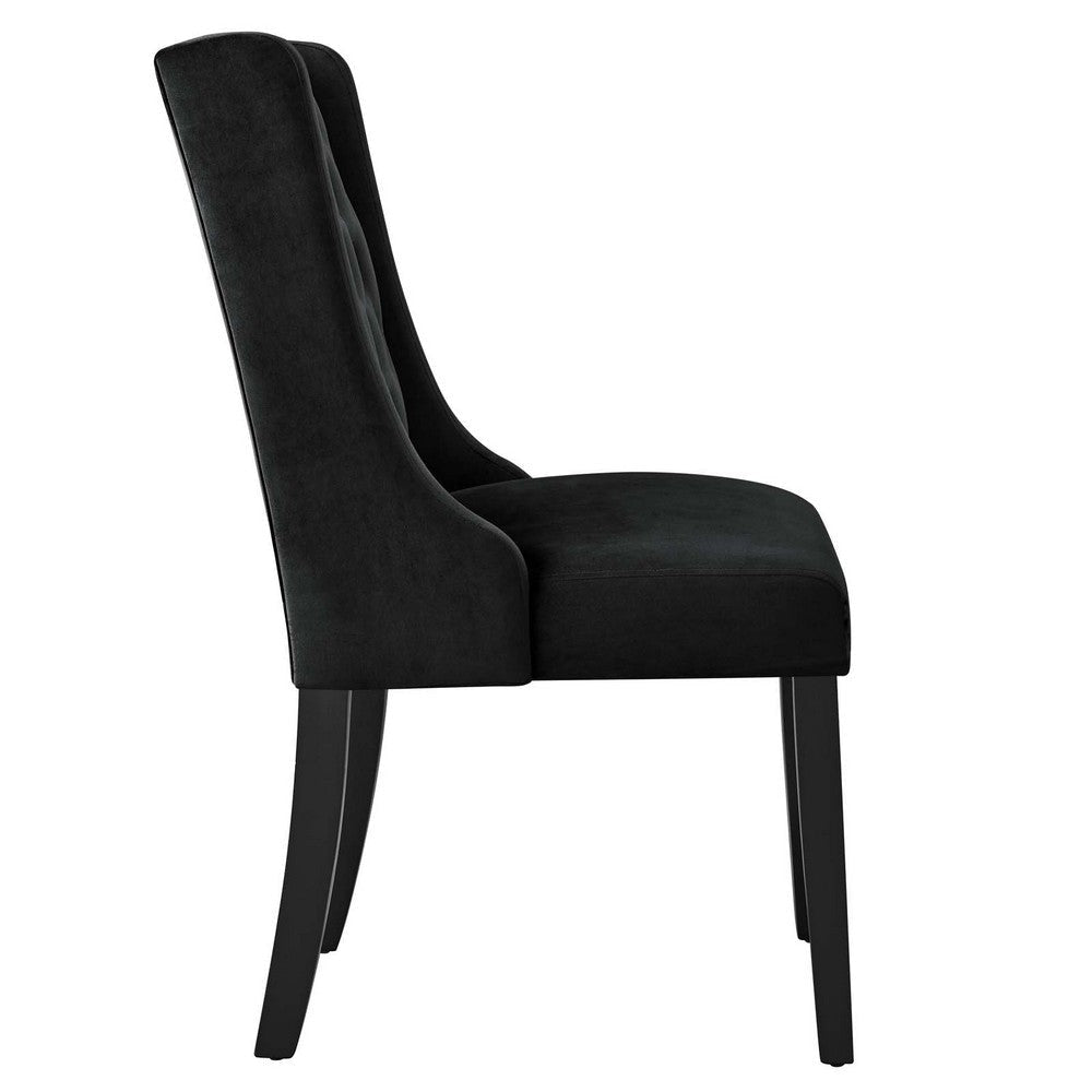 Modway Baronet Performance Velvet Set of 2 Dining Chair, Black