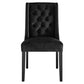 Baronet Performance Velvet Dining Chairs - Set of 2 - No Shipping Charges MDY-EEI-5013-BLK