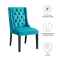 Modway Baronet Performance Velvet Set of 2 Dining Chair Blue MDY-EEI-5013-BLU