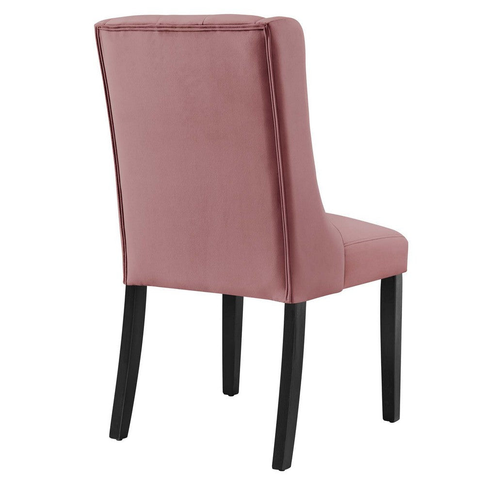 Modway Baronet Performance Velvet Set of 2 Dining Chair Dusty Rose MDY-EEI-5013-DUS