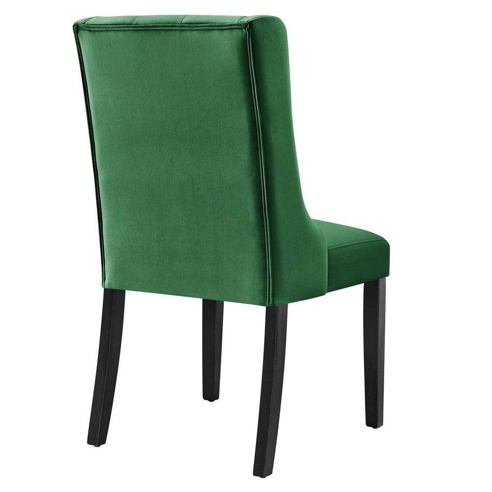 Modway Baronet Performance Velvet Set of 2 Dining Chair Emerald MDY-EEI-5013-EME