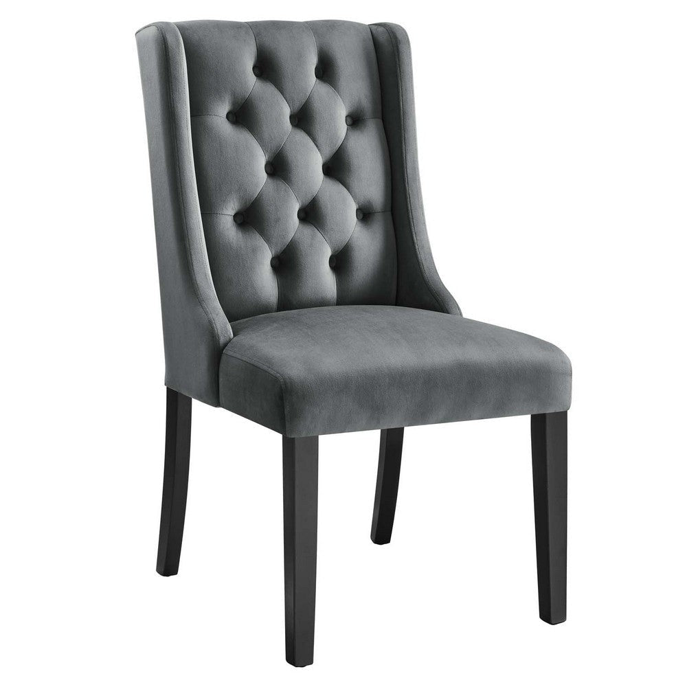 Baronet Performance Velvet Dining Chairs - Set of 2 - No Shipping Charges MDY-EEI-5013-COG