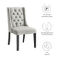 Modway Baronet Performance Velvet Set of 2 Dining Chair Light Gray MDY-EEI-5013-LGR