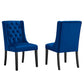 Modway Baronet Performance Velvet Set of 2 Dining Chair, Navy