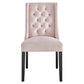 Modway Baronet Performance Velvet Set of 2 Dining Chair Pink MDY-EEI-5013-PNK