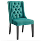 Modway Baronet Performance Velvet Set of 2 Dining Chair Teal MDY-EEI-5013-TEA