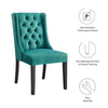 Modway Baronet Performance Velvet Set of 2 Dining Chair Teal MDY-EEI-5013-TEA