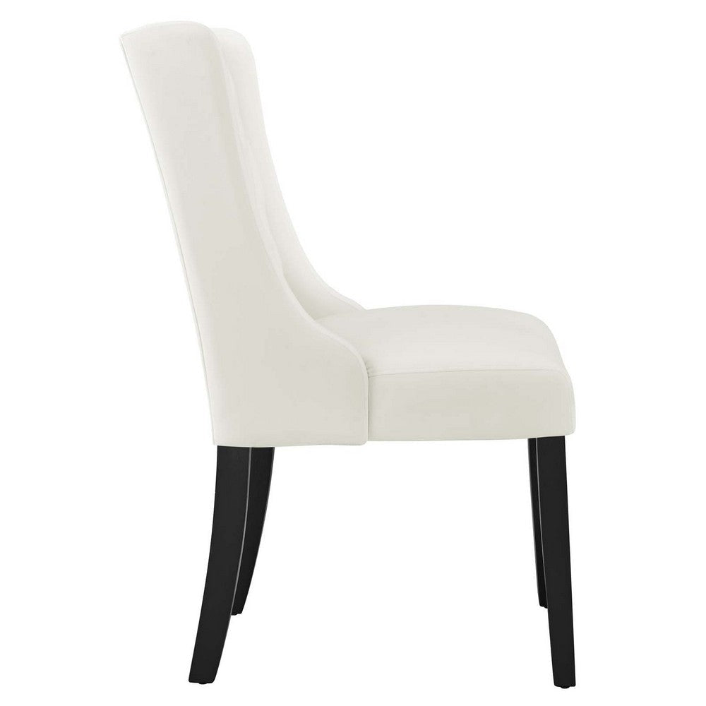 Modway Baronet Performance Velvet Set of 2 Dining Chair White MDY-EEI-5013-WHI