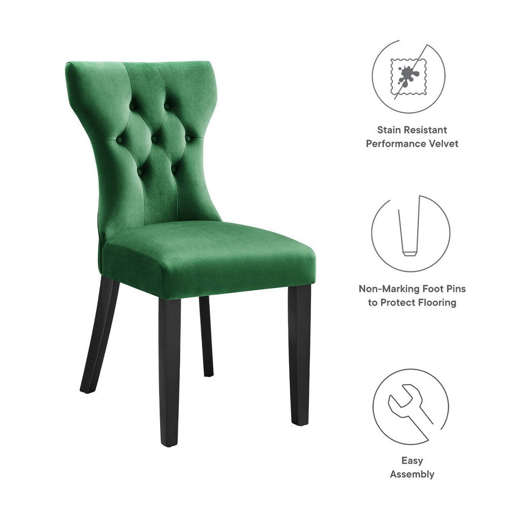 Modway Silhouette Dinning Chair Emerald MDY-EEI-5014-EME