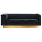 Modway Eminence Upholstered Performance Velvet Sofa Gray MDY-EEI-5016-BLK