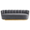 Modway Victoria Channel Tufted Performance Velvet Sofa Mint MDY-EEI-5017-GRY