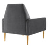 Liliana Performance Velvet Armchair - No Shipping Charges MDY-EEI-5021-CHA