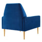 Liliana Performance Velvet Armchair - No Shipping Charges MDY-EEI-5021-CHA