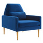 Modway Performance Velvet Navy Armchair