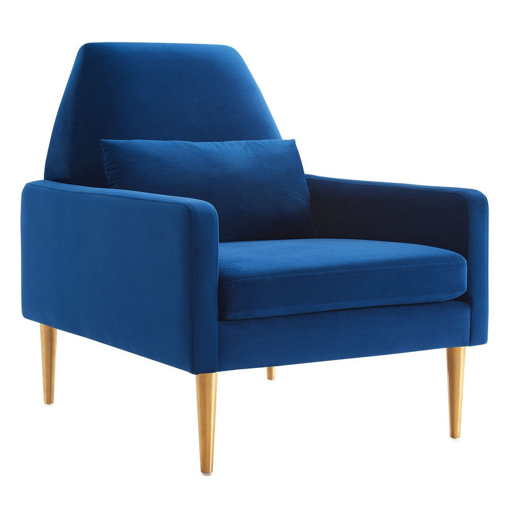 Modway Performance Velvet Navy Armchair