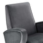 Superior Performance Velvet Swivel Chair - No Shipping Charges MDY-EEI-5027-GRY