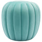 Modway Celebrate Channel Tufted Performance Velvet Living Room Lounge Ottoman in Mint