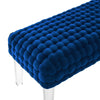 Modway EEI-5037-NAV Prologue Woven Performance Velvet Ottoman Navy MDY-EEI-5037-NAV