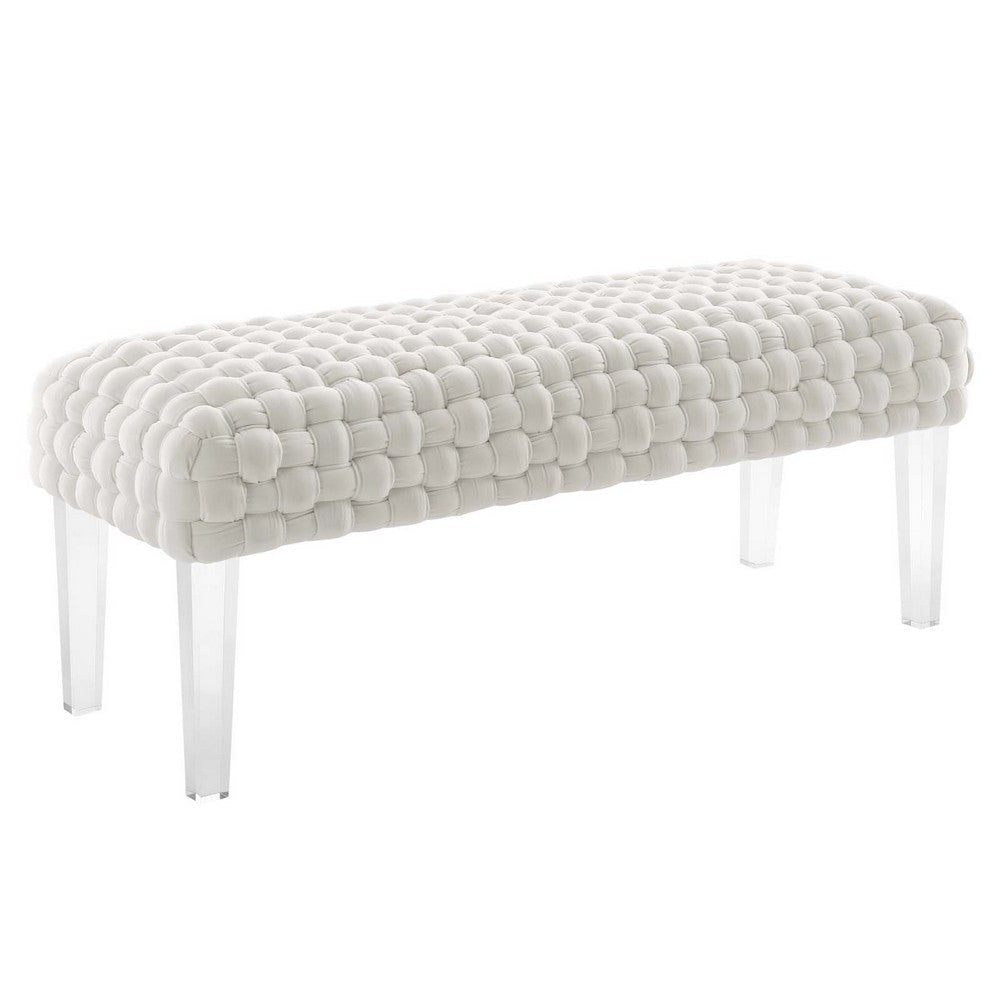 Modway Prologue Ottoman, White