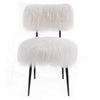 Skylar Sheepskin Chair - No Shipping Charges MDY-EEI-5039-WHI